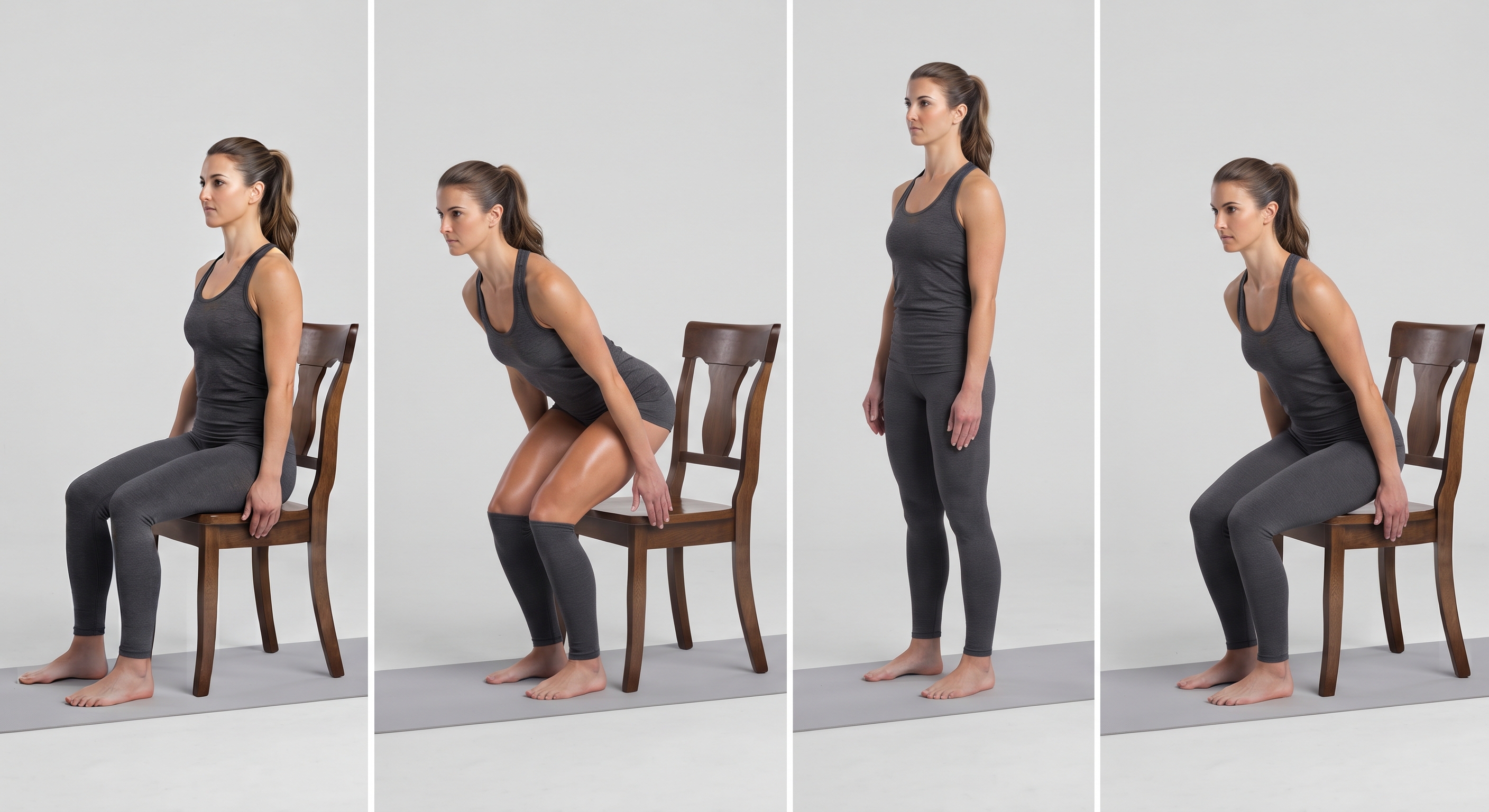 Sit-to-stand exercise from a chair